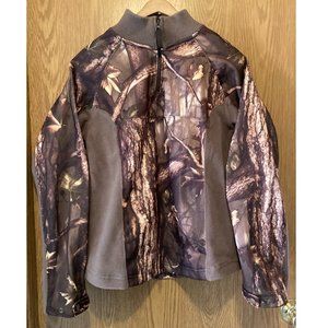 Master Sportswoman Fleece-Lined Camo Quarter Zip Pullover